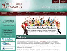 Tablet Screenshot of northyorkorthodontics.com